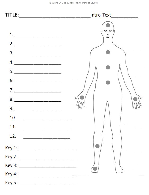 Word Of God Man Worksheet